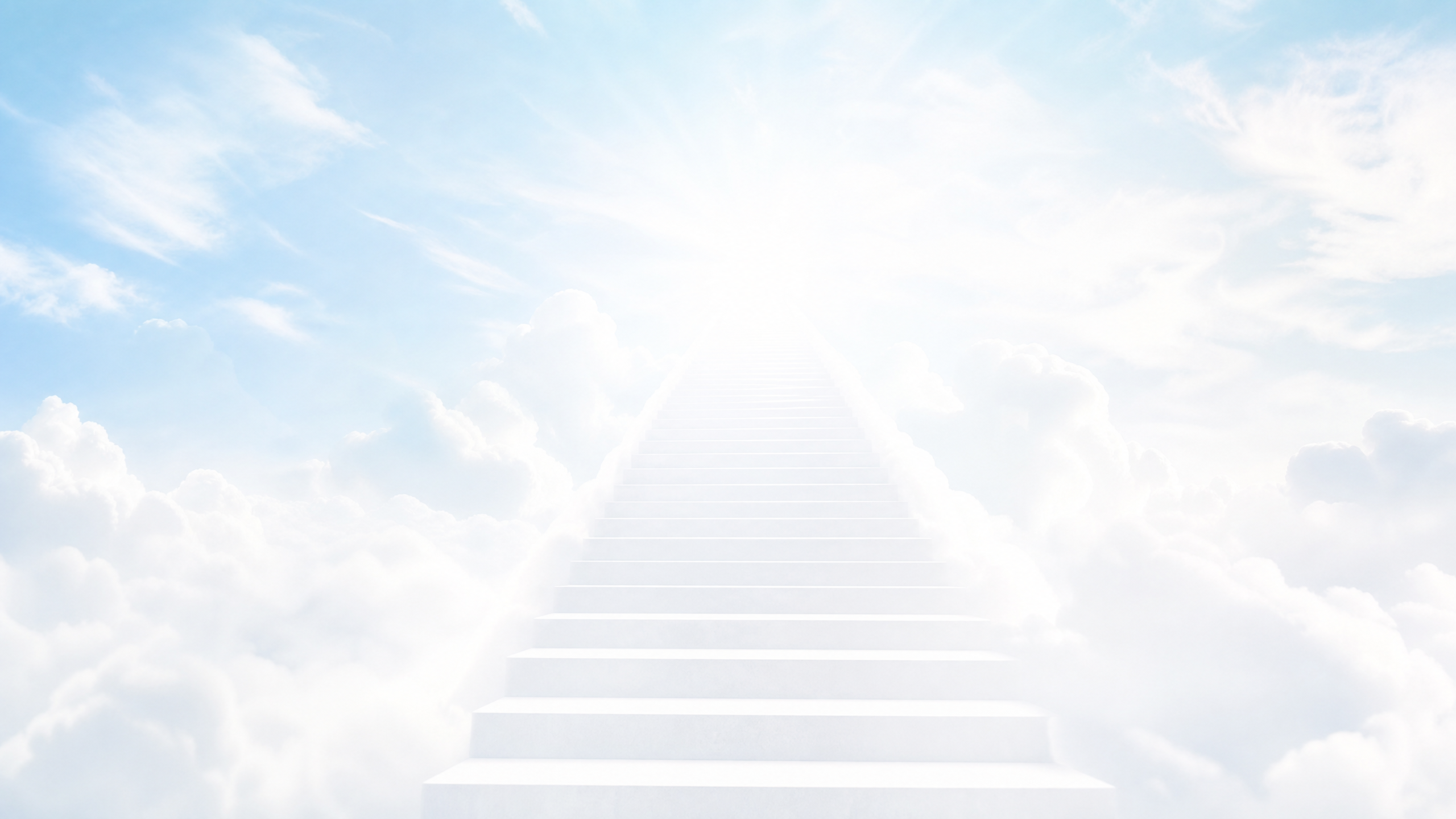 空と光の階段のイメージ